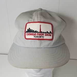 VTG Canada Farm Show Toronto Snapback Hat Baseball Tractor Farming Victory Caps